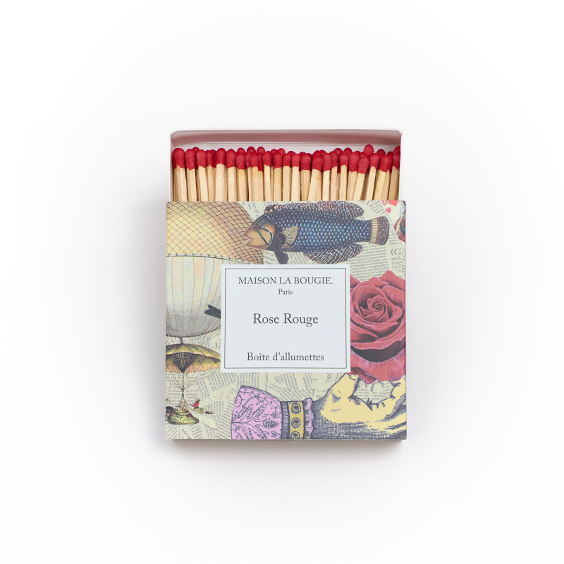 Boîte d'allumettes ROSE ROUGE